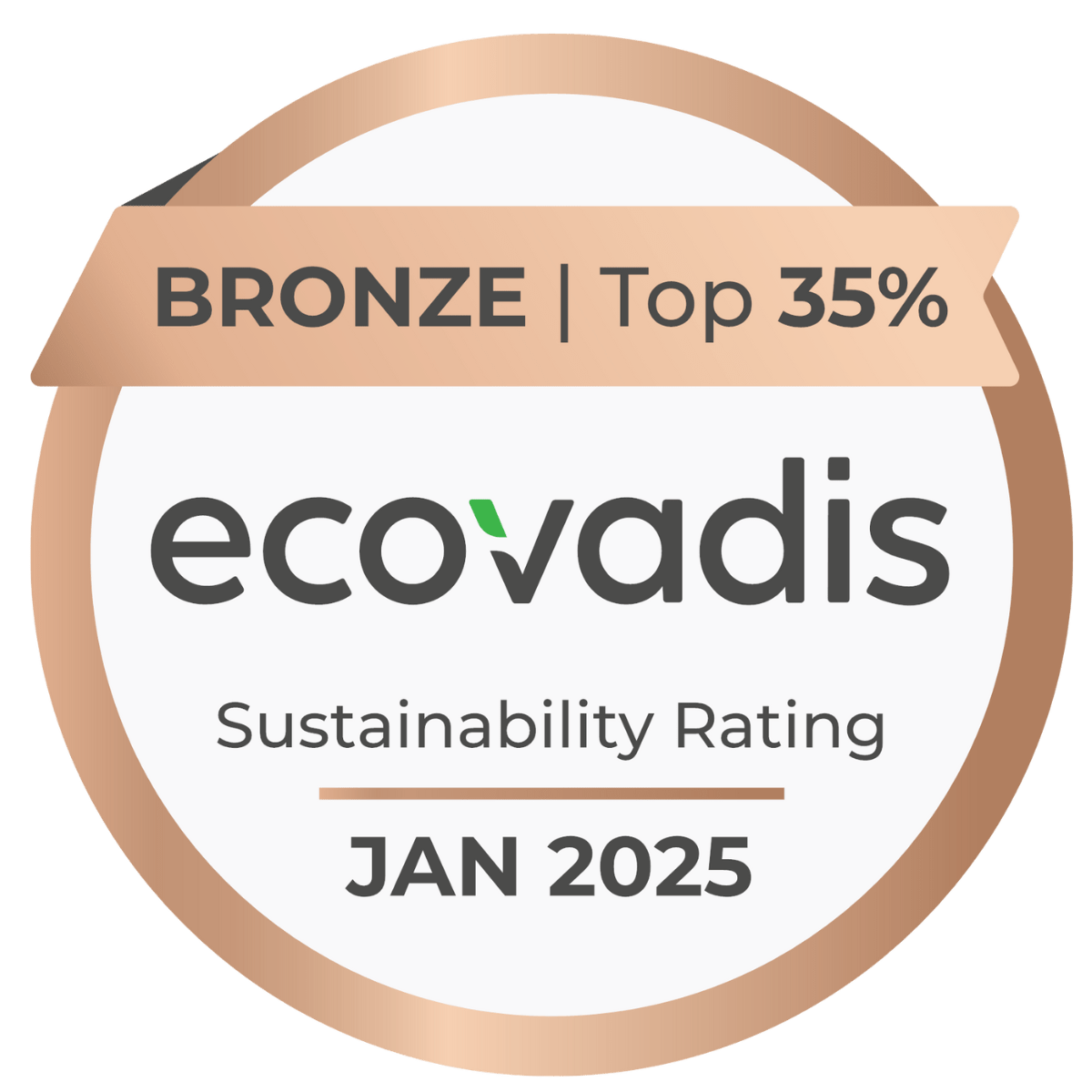 Ecovadis bronze Top 35%
