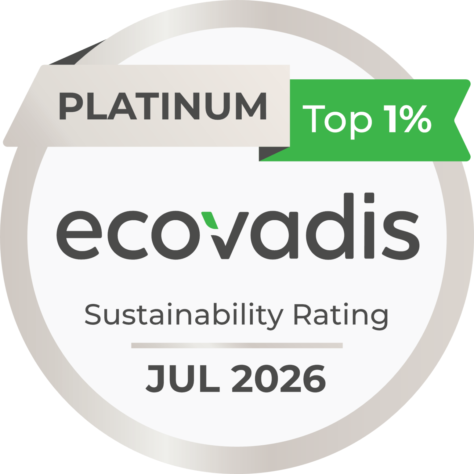 Ecovadis Platinum
